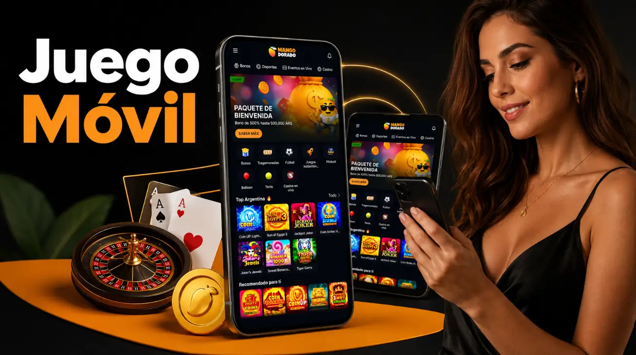 Juego desde Celular en Mango Dorado Casino